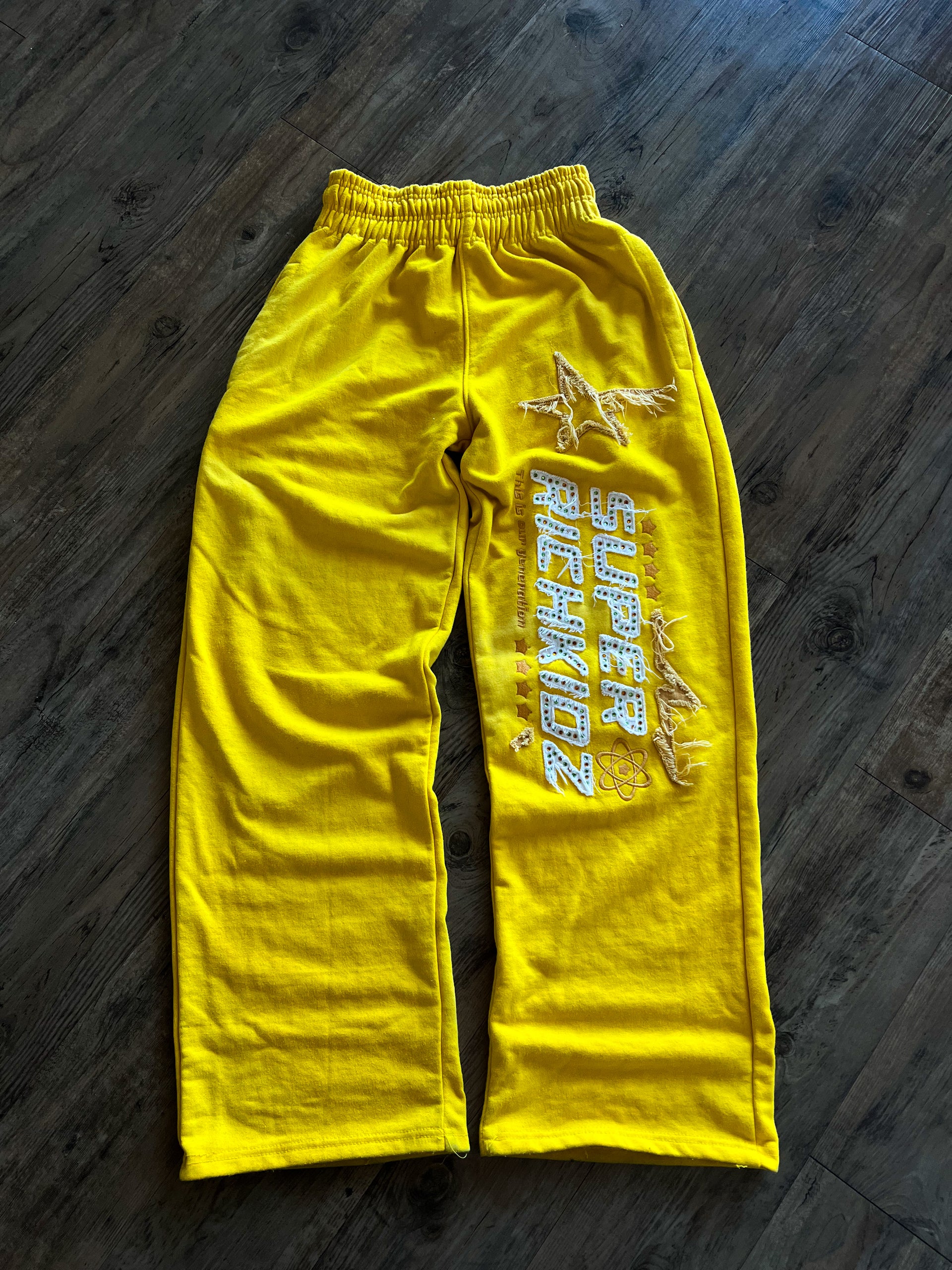 SUPERRICHKID V4 CROPPED YELLOW PANTS