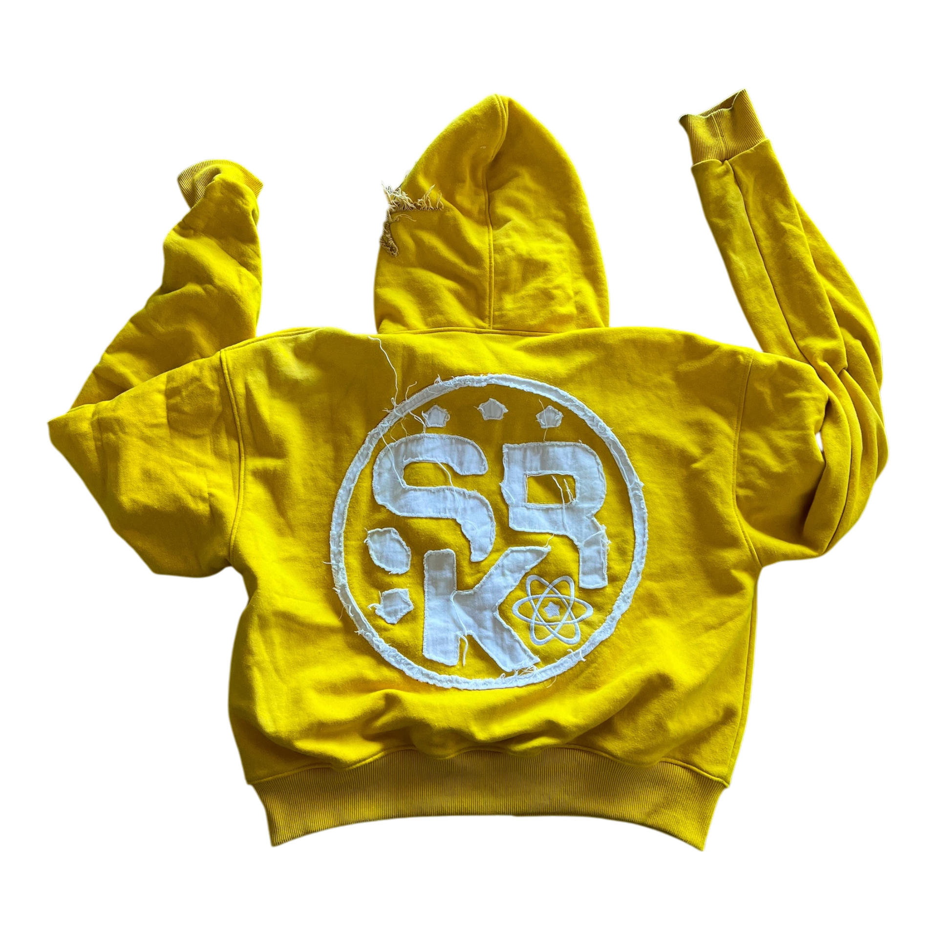 SUPERRICHKID V4 CROPPED YELLOW HOODIE