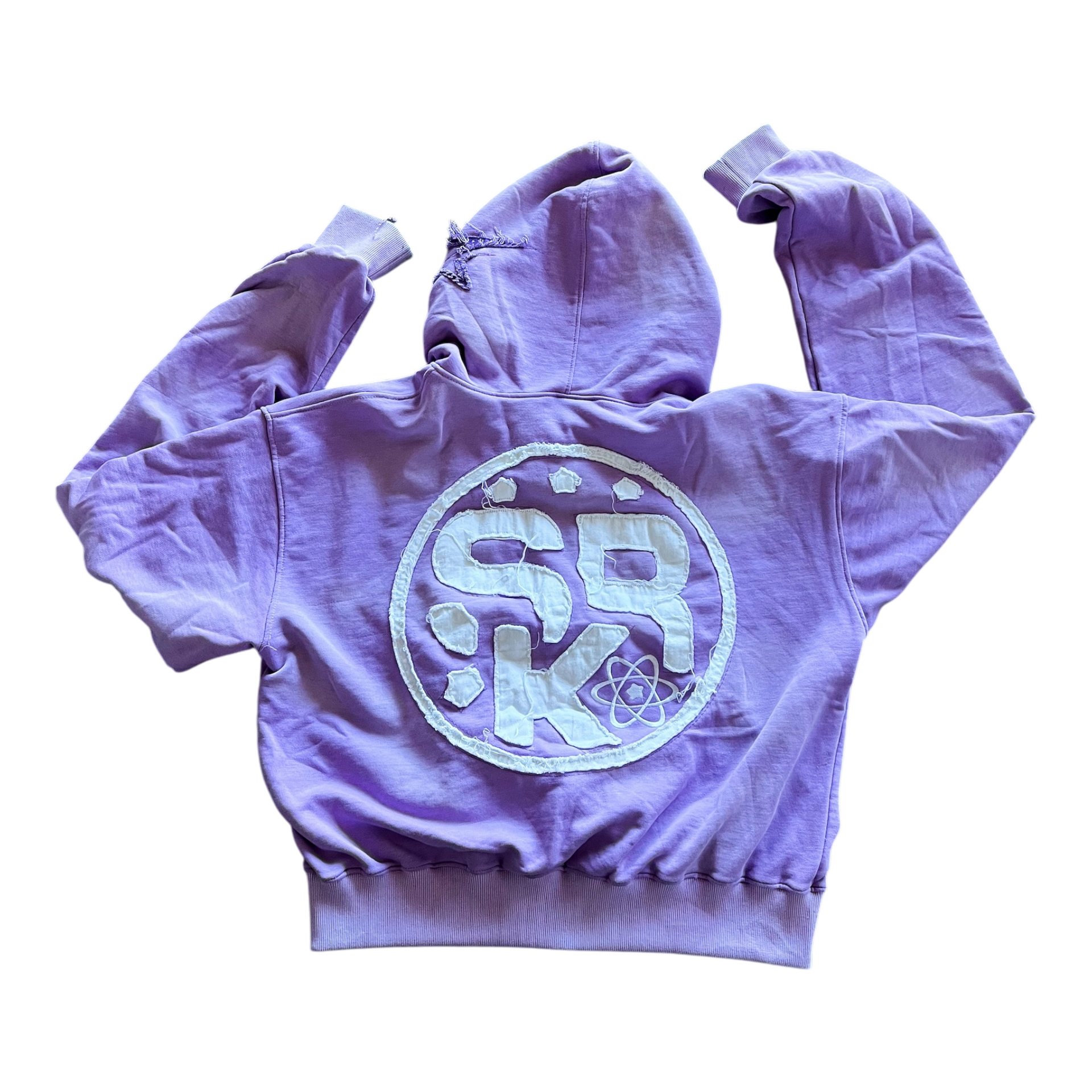 SUPERRICHKID V4 CROPPED PURPLE HOODIE